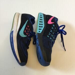 Nike Air Zoom Structure 18 Blue & Pink Women's Running Shoes